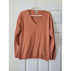 PURE COLLECTION V-neck Cashmere Sweater 14/16